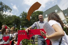 Vitali Klitschko visited the park of hundreds of Heaven