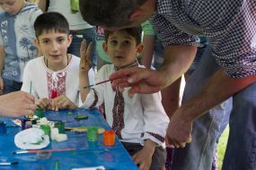 Vitali Klitschko visited the park of hundreds of Heaven