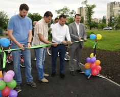 The opening of the park