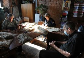 Плетение маскировочных сеток