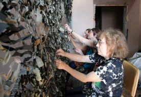 Плетение маскировочных сеток