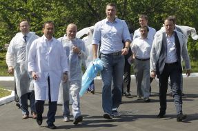 Mikhail Radutsky and Vitali Klitschko