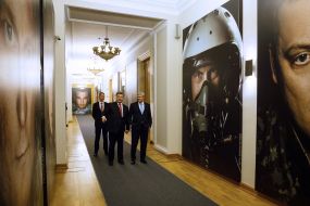 Boris Lozhkin, Petro Poroshenko and Stephen Harper