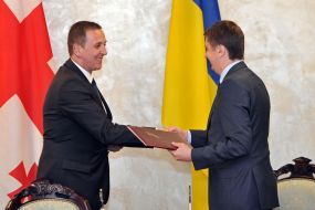 Meeting of Vyacheslav Kyrylenko and Mikheil Giorgadze