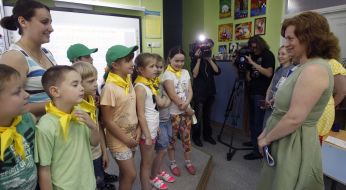 Anna Starostenko in a day camps