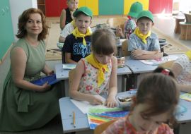 Anna Starostenko in a day camps