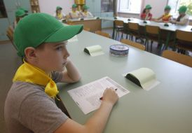 Children in a day camps