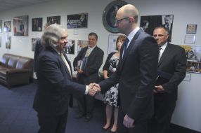 Arseniy Yatsenyuk and Ernest Moniz