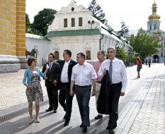 Mikheil Ukleba, Mikheil Giorgadze and Lyubomir Mikhaylina