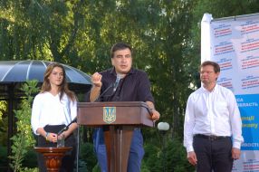 Михайло Саакашвілі, Юлія Марушевська та Олександр Боровик 