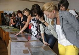 Employees of the State Archive of the documents in question