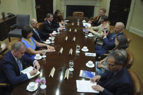 Meeting of Arseniy Yatsenyuk and Joe Biden