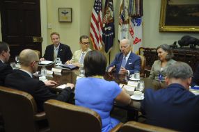 Meeting of Arseniy Yatsenyuk and Joe Biden