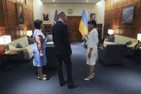 Meeting of Arseniy Yatsenyuk and Penny Pritzker