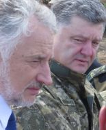 Pavel Zhebrivskyi and Petr Poroshenko