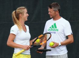 Elina Svitolina and Ian Hughes