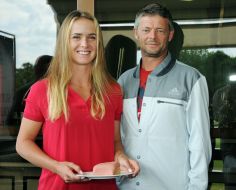 Elina Svitolina and Ian Hughes