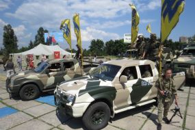 Military equipment parade