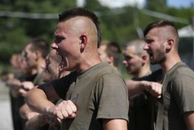 Бійці полку "Азов"