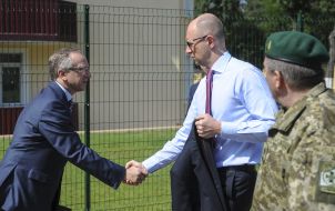 Arseniy Yatsenyuk and Yan Tombinsky