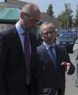 Arseniy Yatsenyuk and Yan Tombinsky