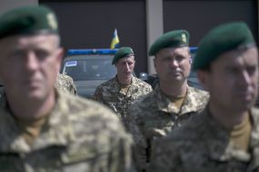 Soldiers of the Border Service of Ukraine