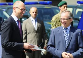 Arseniy Yatsenyuk and Yan Tombinsky
