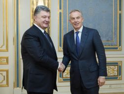 Petro Poroshenko and Tony Blair
