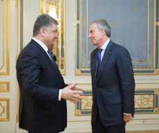 Petro Poroshenko and Tony Blair