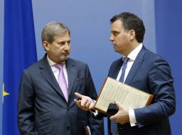 Aivaras Abromavicius and Johannes Hahn