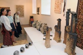 Visitors to the exhibition "Three dimensions Basil Krichevsky..."