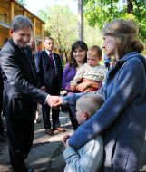 Johannes Hahn in camp "Daisy"