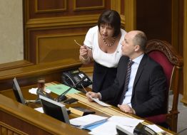 Natalia Yaresko and Andrey Parubiy