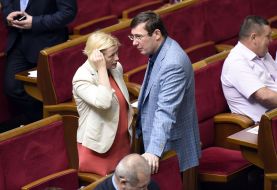 Yuriy Lutsenko and Irina Gerashchenko