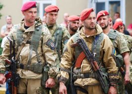 The soldiers returned from the area ATO