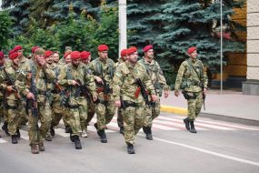 The soldiers returned from the area ATO