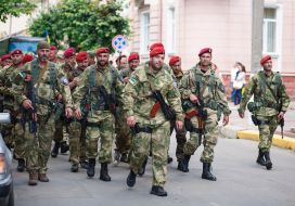 The soldiers returned from the area ATO