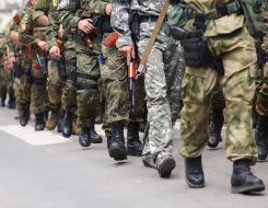 The soldiers returned from the area ATO