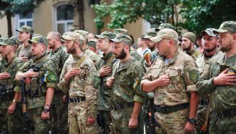 The soldiers returned from the area ATO