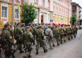The soldiers returned from the area ATO