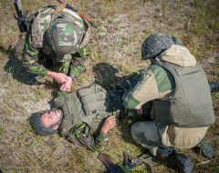 The exercises on the range