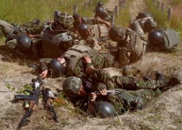 The exercises on the range