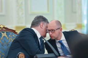 Petro Poroshenko and Arseniy Yatsenyuk