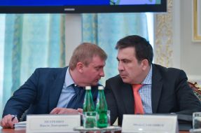 Pavel Petrenko and Mikheil Saakashvili