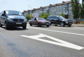 Vehicles on the road
