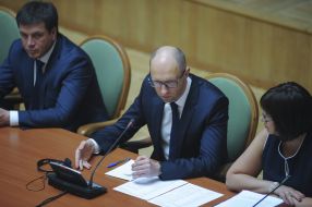 Геннадій Зубко, Арсеній Яценюк і Наталія Яресько