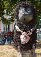 The sculpture "Hedgehog in the Fog"