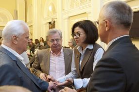 Leonid Kravchuk, Viktor Musiyaka and Oksana Syroid