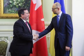 Arseniy Yatsenyuk and Jason Kenney