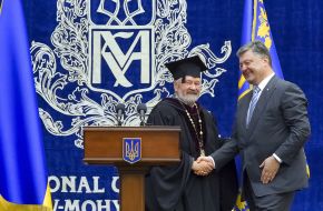 Vyacheslav Bryukhovetskiy and Petro Poroshenko